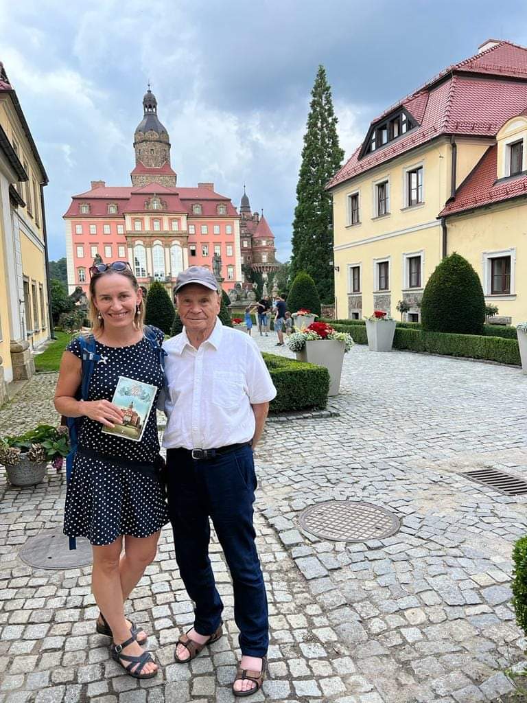 Wolontariuszka Aneta i pan Józef z Wrocławia
