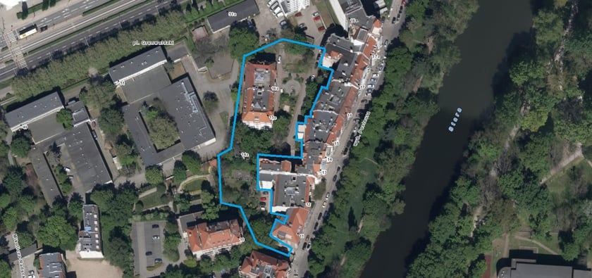 Lokalizacja konsultowanego podwórka.