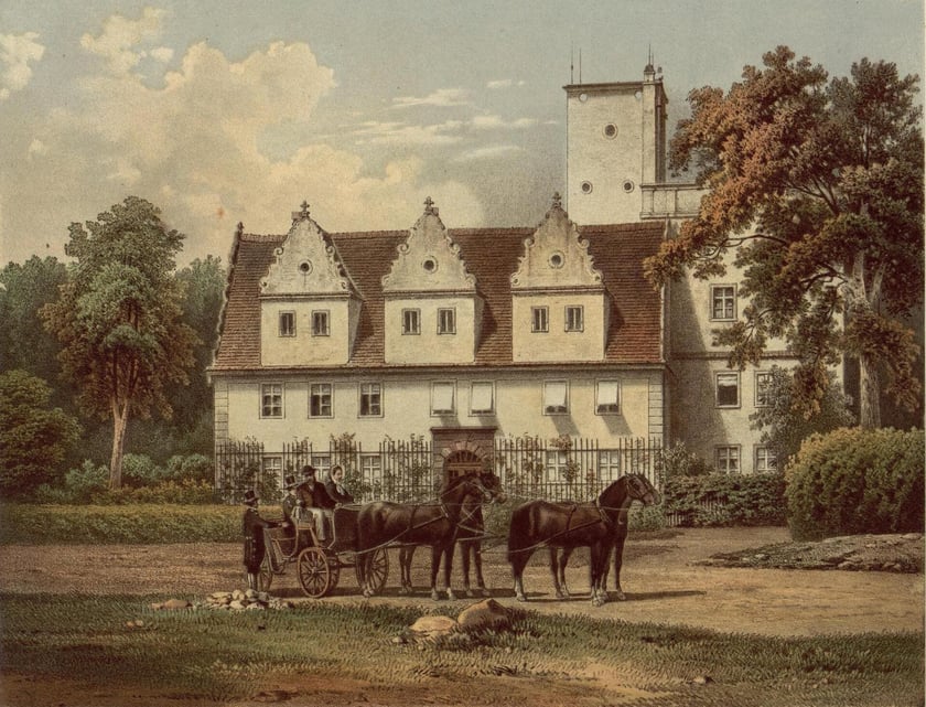 <p>Zamek w Ślęzie na litografii z lat 1863-1864</p>