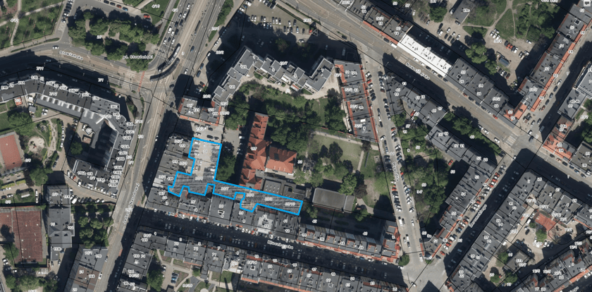 Lokalizacja konsultowanych podwórek.