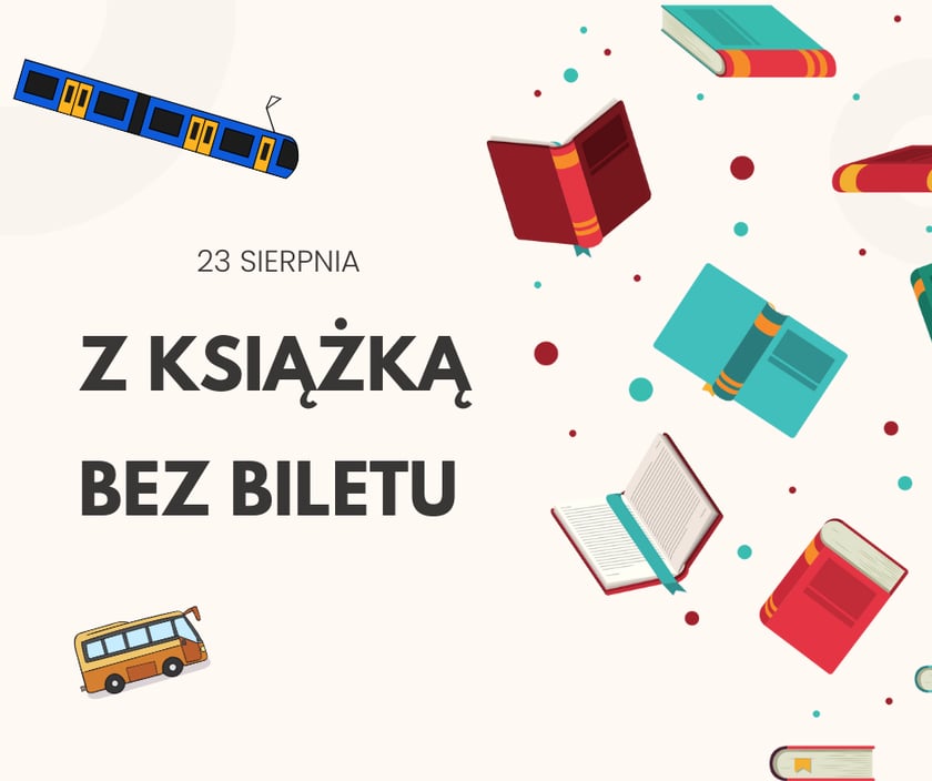 Plakat 23 sierpnia - z książką bez biletu