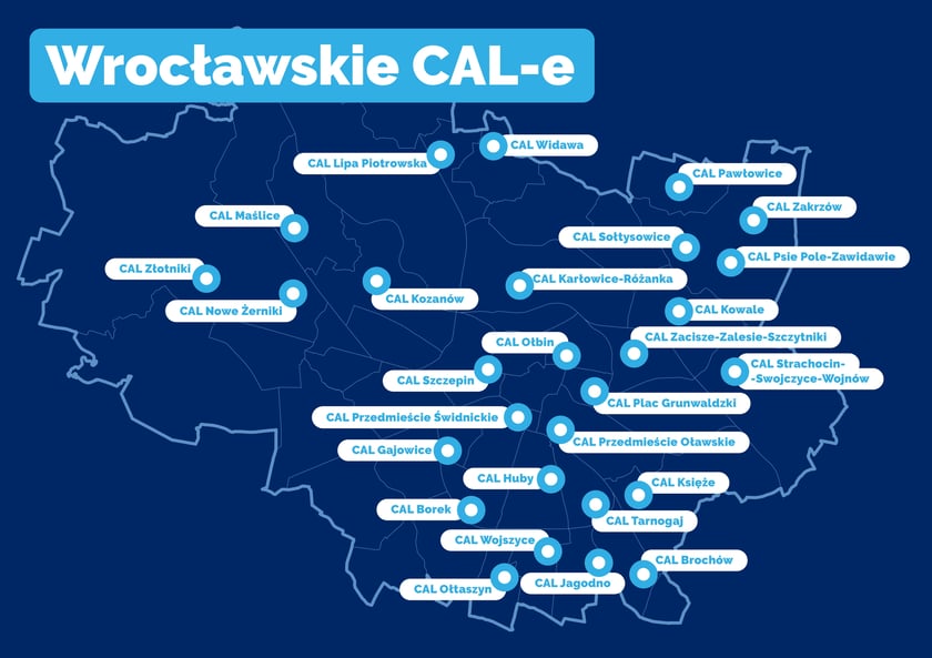 Mapka CAL-i we Wrocławiu