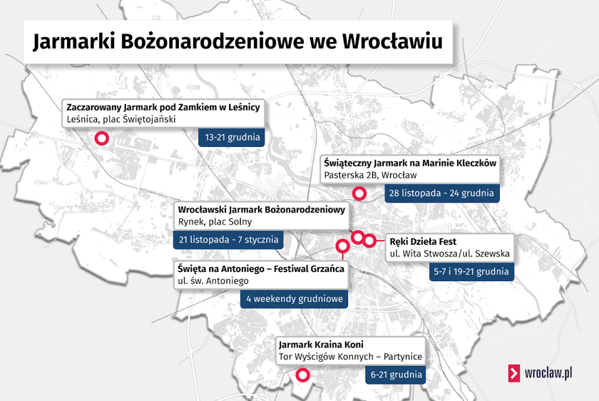 Jarmarki Bożonarodzeniowe we Wrocławiu 2025