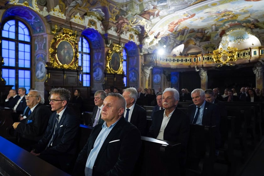 Uroczystość wręczania stypendiów doktorantom – laureatom Studenckiego Programu Stypendialnego w Auli Leopoldina.