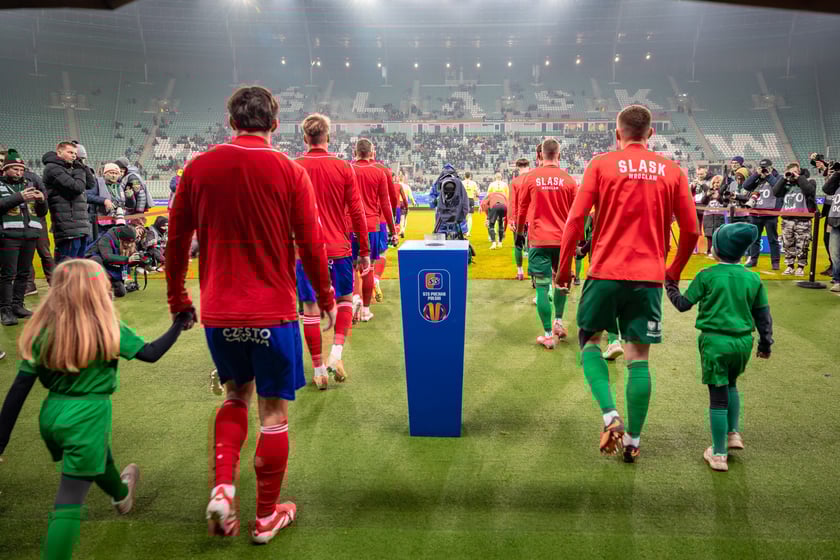 Mecz Śląska Wrocław z Rakowem Częstochowa w STS Pucharze Polski.