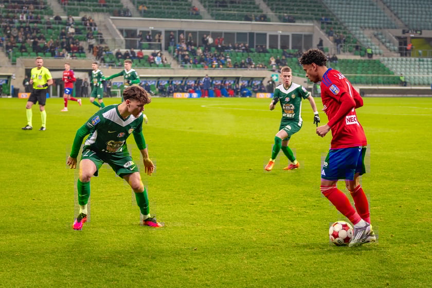 Mecz Śląska Wrocław z Rakowem Częstochowa w STS Pucharze Polski.