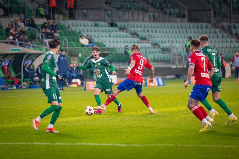 Mecz Śląska Wrocław z Rakowem Częstochowa w STS Pucharze Polski.