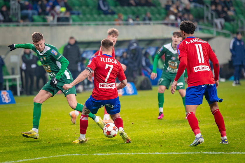 Mecz Śląska Wrocław z Rakowem Częstochowa w STS Pucharze Polski.