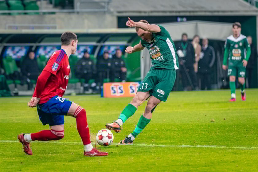 Mecz Śląska Wrocław z Rakowem Częstochowa w STS Pucharze Polski.