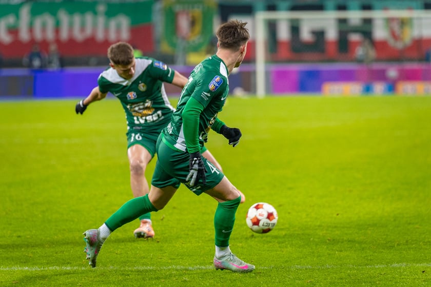 Mecz Śląska Wrocław z Rakowem Częstochowa w STS Pucharze Polski.