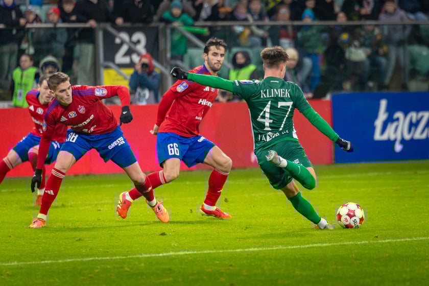 Mecz Śląska Wrocław z Rakowem Częstochowa w STS Pucharze Polski.