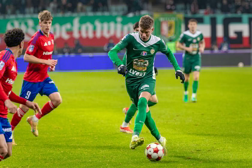 Mecz Śląska Wrocław z Rakowem Częstochowa w STS Pucharze Polski.