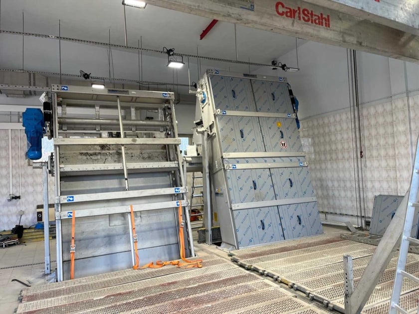 Wnętrze pompowni ścieków Port Południe