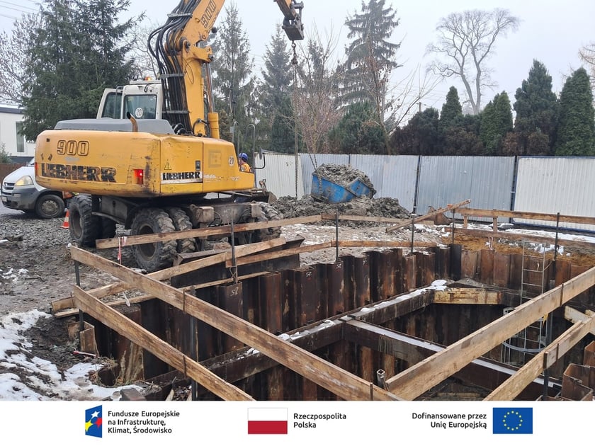 <p>Postęp prac w budowie kanalizacji na Kłokoczycach, grudzień 2025.</p>