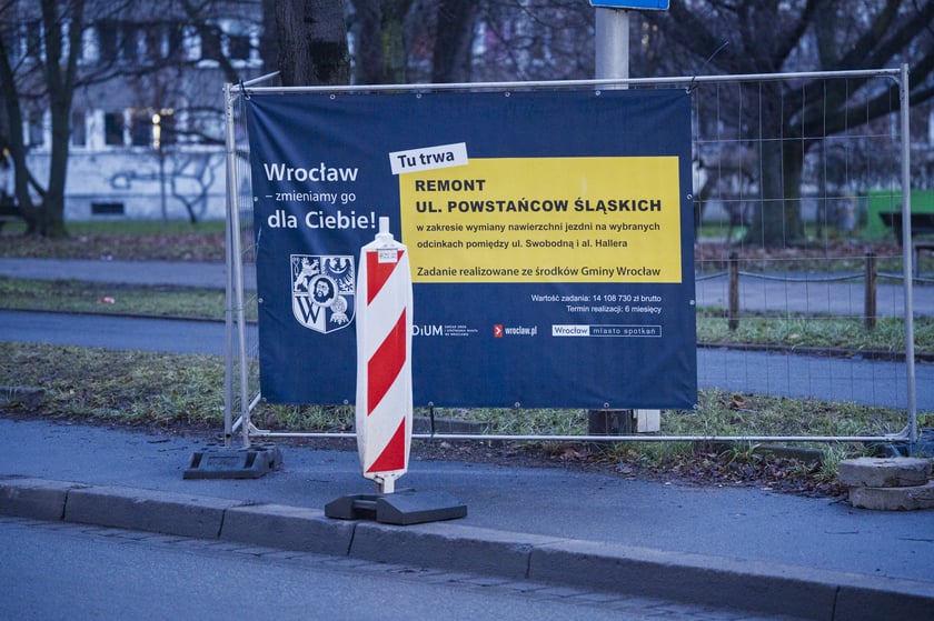 Wyremontowany fragment ul. Powstańców Śląskich.