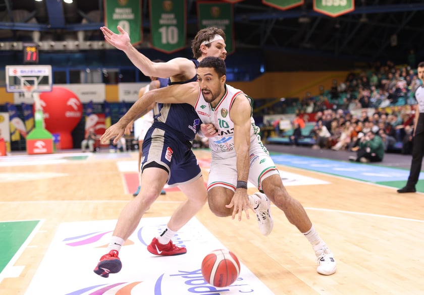 Mecz Orlen Basket Ligi - Śląsk Wrocław - Dziki Warszawa w hali Orbita (23 grudnia 2025 r.).