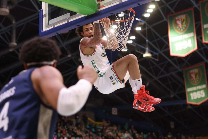 Mecz Orlen Basket Ligi - Śląsk Wrocław - Dziki Warszawa w hali Orbita (23 grudnia 2025 r.).