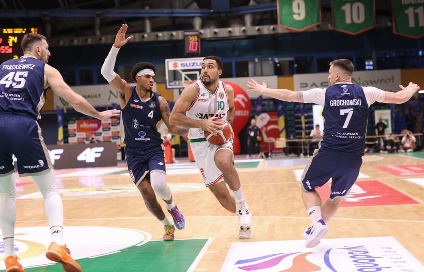 Mecz Orlen Basket Ligi - Śląsk Wrocław - Dziki Warszawa w hali Orbita (23 grudnia 2025 r.).