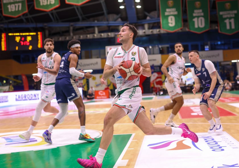 Mecz Orlen Basket Ligi - Śląsk Wrocław - Dziki Warszawa w hali Orbita (23 grudnia 2025 r.).