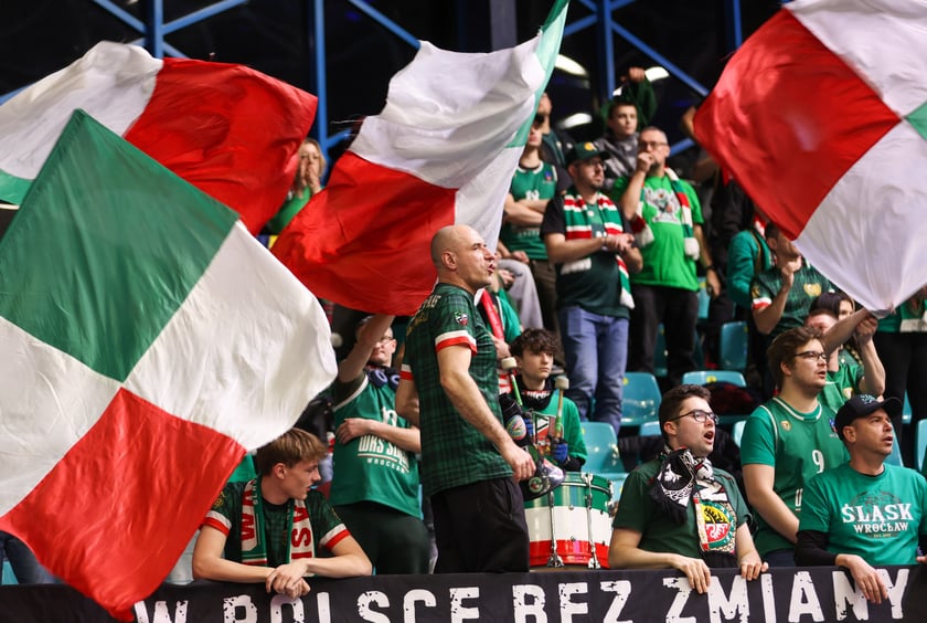 Mecz Orlen Basket Ligi - Śląsk Wrocław - Dziki Warszawa w hali Orbita (23 grudnia 2025 r.).
