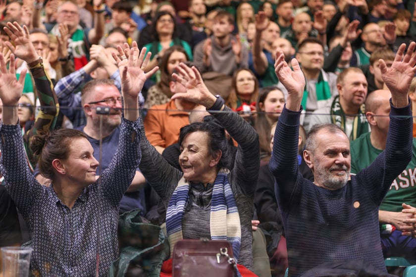 Mecz Orlen Basket Ligi - Śląsk Wrocław - Dziki Warszawa w hali Orbita (23 grudnia 2025 r.).