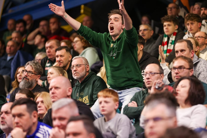 Mecz Orlen Basket Ligi - Śląsk Wrocław - Dziki Warszawa w hali Orbita (23 grudnia 2025 r.).