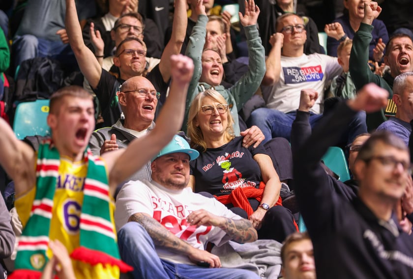 Mecz Orlen Basket Ligi - Śląsk Wrocław - Dziki Warszawa w hali Orbita (23 grudnia 2025 r.).