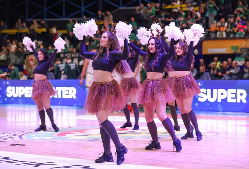 Mecz Orlen Basket Ligi - Śląsk Wrocław - Dziki Warszawa w hali Orbita (23 grudnia 2025 r.).