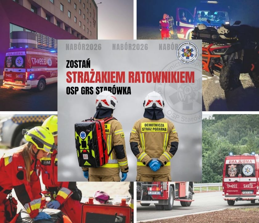 Ratownicy OSP GRS Starówka podczas interwencji