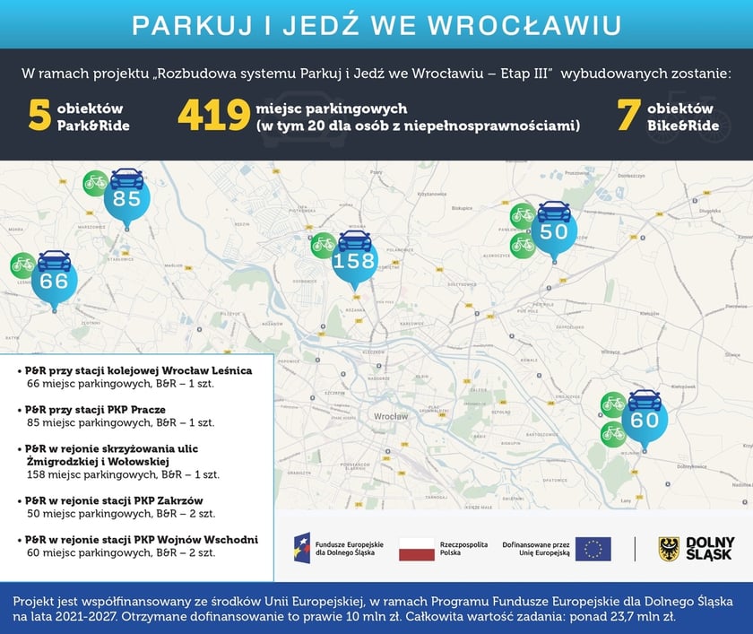 Mapa rozbudowy Park_Ride