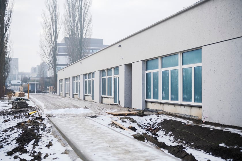 ZSP na ul. Zwycięskiej w trakcie budowy, grudzień 2025 r.