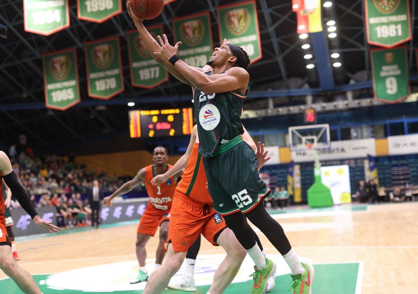 Mecz WKS Śląsk Wrocław - Cedevita Olimpija Ljubljana w Hali Orbita, 10 luty 2026 r.