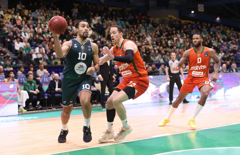 Mecz WKS Śląsk Wrocław - Cedevita Olimpija Ljubljana w Hali Orbita, 10 luty 2026 r.