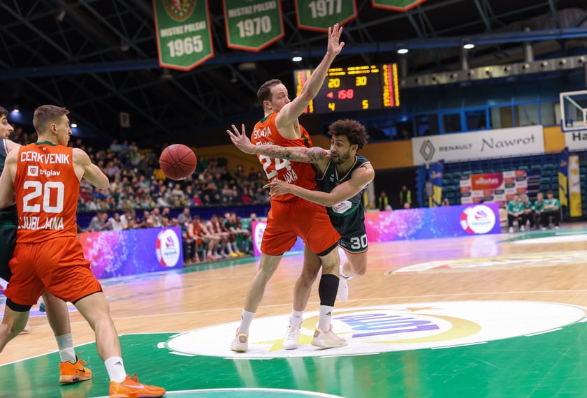 Mecz WKS Śląsk Wrocław - Cedevita Olimpija Ljubljana w Hali Orbita, 10 luty 2026 r.