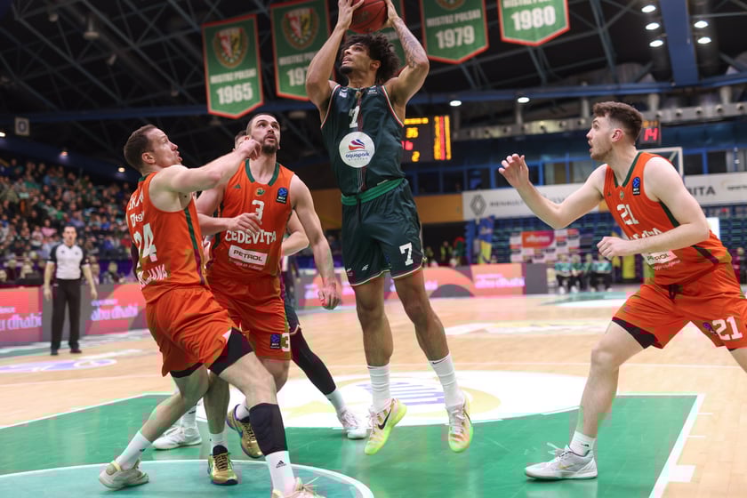 Mecz WKS Śląsk Wrocław - Cedevita Olimpija Ljubljana w Hali Orbita, 10 luty 2026 r.