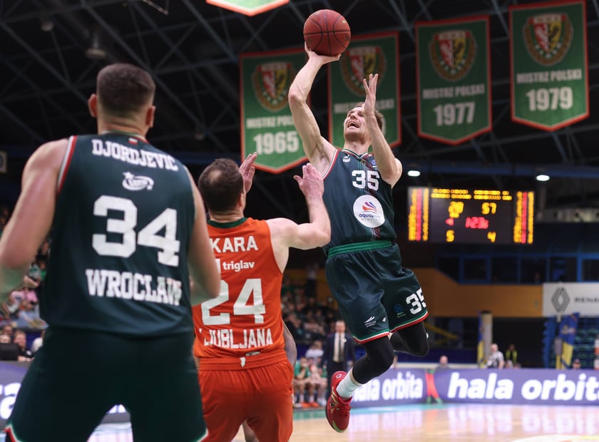 Mecz WKS Śląsk Wrocław - Cedevita Olimpija Ljubljana w Hali Orbita, 10 luty 2026 r.