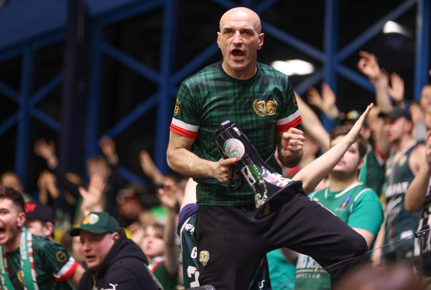 Kibice podczas meczu Śląsk Wrocław - Cedevita Olimpija Ljubljana, 10 lutego 2026 r. w Hali Orbita.