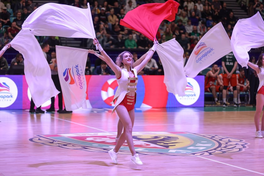 Kibice podczas meczu Śląsk Wrocław - Cedevita Olimpija Ljubljana, 10 lutego 2026 r. w Hali Orbita.