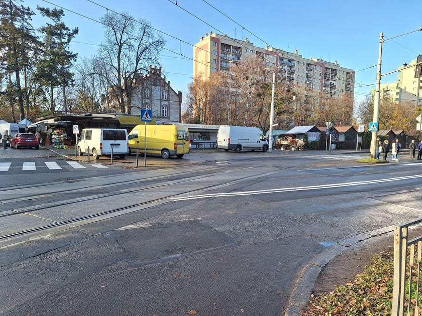 Odcinek ul. Grabiszyńskiej między Fiołkową a cmentarzem, który zostanie wyremontowany.