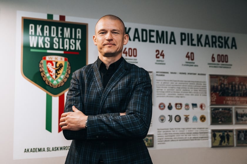 Przemysław Kaźmierczak - nowy dyrektor Akademii Piłkarskiej Śląska Wrocław.