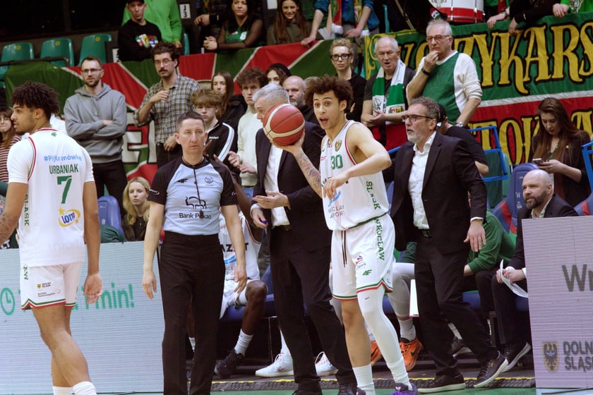 Mecz koszykówki Śląsk Wrocław - MKS Dąbrowa Górnicza w hali Orbita, 5 marca 2026 r.