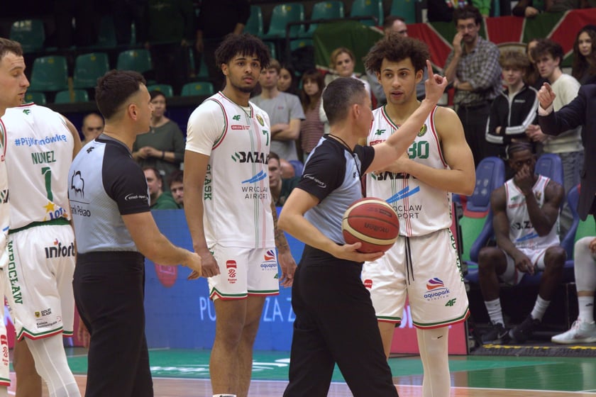 Mecz koszykówki Śląsk Wrocław - MKS Dąbrowa Górnicza w hali Orbita, 5 marca 2026 r.