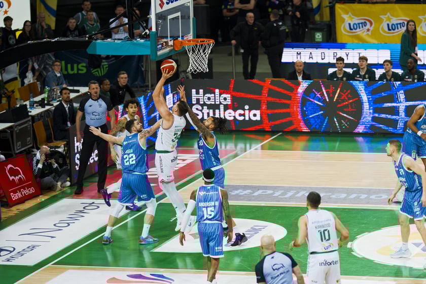 Mecz koszykówki Śląsk Wrocław - Górnik Wałbrzych w Hali Stulecia 10 marca 2026 r.