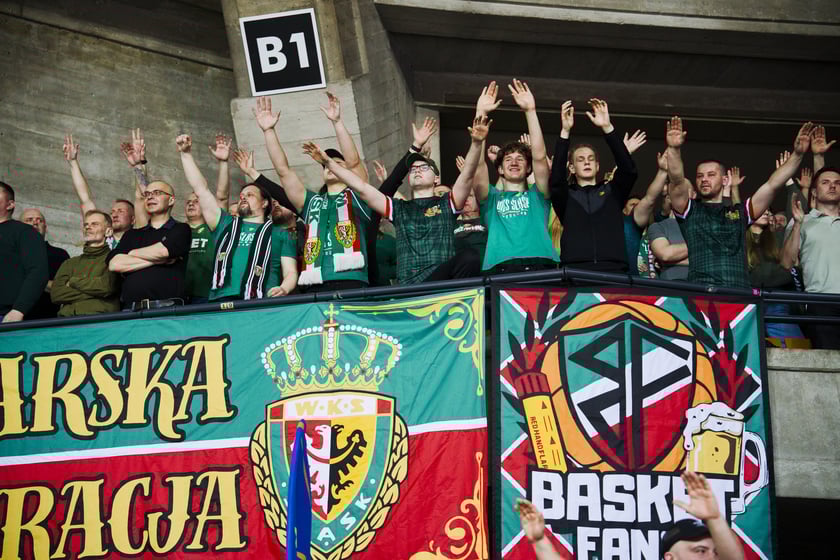 Mecz koszykówki Śląsk Wrocław - Górnik Wałbrzych w Hali Stulecia 10 marca 2026 r.