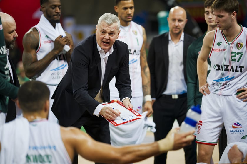 Mecz koszykówki Śląsk Wrocław - Górnik Wałbrzych w Hali Stulecia 10 marca 2026 r.