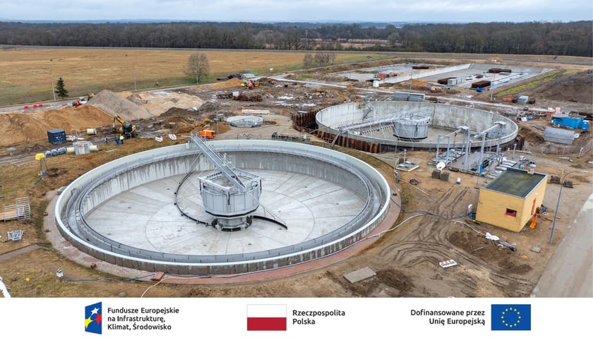 Rozbudowa i modernizacja Wrocławskiej Oczyszczalni Ścieków Janówek - widok z góry