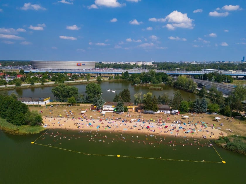 Widok na Glinianki z lotu ptaka