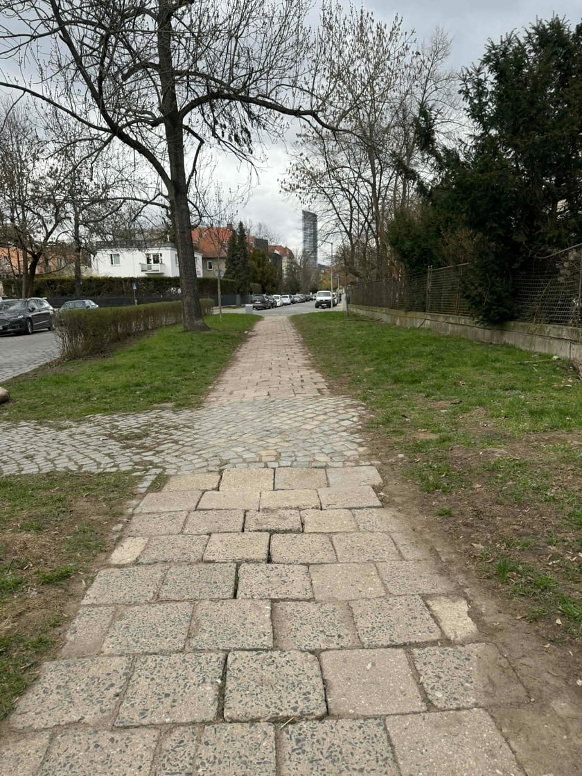 Obecny stan chodników na ul. Januszowickiej.