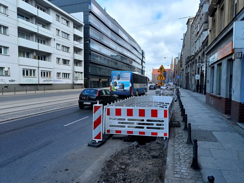 Wymiana rur wodociągowych na ul. Skargi.