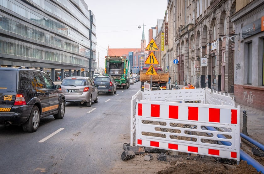 Wymiana rur wodociągowych na ul. Skargi.